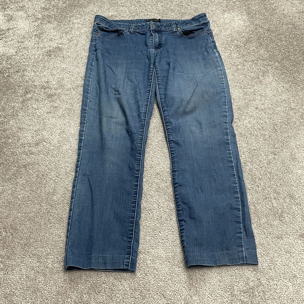 Prana Kara Denim Jeans Womens 10/30 Blue Medium Wash Mid Rise Straight Cotton